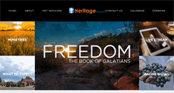 Desktop Screenshot of heritagechurchgj.org