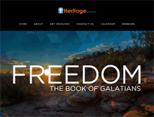 Tablet Screenshot of heritagechurchgj.org